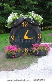Image result for flowers on tires