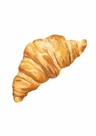 Croissant Illustration Food Illustration Art Food Drawing Watercolor Food