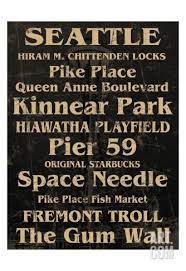 Seattle Art Print Carole Stevens Art Com In 2021 Seattle Seattle Art Seattle Poster