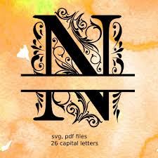 Download Split Letter Monogram Font Free Download Nar Media Kit