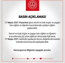 En son milli eğitim bakanlığı haberleri anında burada. 17 Mayis Pazartesi Yuz Yuze Egitim Uzaktan Egitim Olacak Mi Meb Den Aciklama Ntv