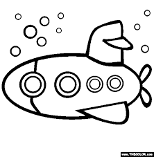 The Submarine Coloring Page Free The Submarine Online Coloring Submerged Vbs Submarine Craft Online Coloring