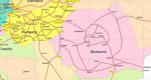 Mapa de paises miembros al espacio schengen 2020 4. A Hungria E A Romenia Mapa Mapa Da Hungria E Da Romenia Europa De Leste Europa