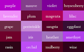 It S Wine Not Dark Red Here Are The Correct Names Of All Color Shades Dark Purple Color Palette Purple Colour Shades Purple Color Palettes