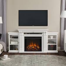 Fireplace mantel supports up to 100 lbs. Real Flame 7720e W Calie 67 Inch Electric Fireplace Entertainment Center White Bbqguys