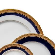 Crestwood cobalt platinum dinner set (never used) 6 complete sets of dinner plate, side plate, tea cup/plate soup bowls salt and pepper shakers ($100 value) gravy boat and plate ($190) (this still. Crestwood Cobalt Gold Dinner Sets Ekaani Mumbai
