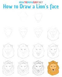 And draw the other legs and tail. How To Draw A Lion S Face How To Draw Easy