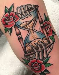 When coupled with the hourglass and clock, it is a message that we have a finite amount of time on this planet. 30 American Traditional Hourglass Tattoos