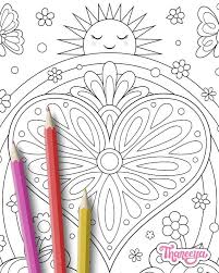Beautiful up coloring page to … Heart Coloring Pages Set Of 10 Printable Coloring Pages By Thaneeya Mcardle Art Is Fun