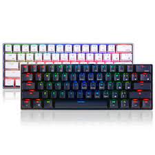 Rk royal kludge rk61 rgb wireless/wired 60% compact mechanical keyboard, 61 keys bluetooth small portable gaming office keyboard with rechargeable battery for windows and mac, red switch, white. Royal Kludge Rk61 Mechanical Keyboard 61 Keys Bluetooth Wired Dual Mode Rgb Gaming Keyboard Sale Banggood Com