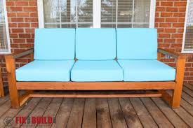 Originally, we were going to build an outdoor sectional, but then we found these gorgeous chairs and had to have them, so we suddenly didn't have the space anymore. How To Build A Diy Modern Outdoor Sofa Fixthisbuildthat
