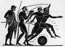 The ancient greek sport of pankration, which means all force, was a combination of boxing and wrestling. Ancient Olympic Sports Running Long Jump Discus Pankration