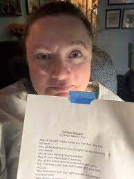 Asking for his blessing