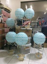 Check out our hot air balloon baby shower decorations selection for the very best in unique or custom, handmade pieces from our banners & signs shops. Hot Air Balloons With Teddy Bear Baby Shower Decorations Baby Shower Balloons Cheap Baby Shower Decorations