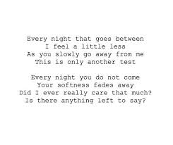 Every Hour Of Fear I Spend My Body Tries To Cry Living Through Each Empty Night A Deadly Calm Ins Fleetwood Mac Lyrics Fleetwood Mac Quotes Stevie Nicks Quotes