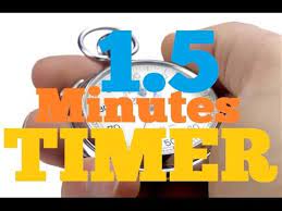 1 5 Minutes Timer 90 Seconds Countdown Clock Youtube
