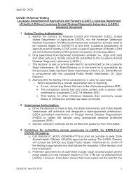Https Ldh La Gov Assets Oph Center Phch Center Ch Infectious Epi Cv19 Ldaf Laddl Covid19 Guidance Documet Ldaf V9revisedfinal04092020 Pdf