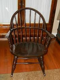 Primitive rocking chairs and antique crocks look warm and welcoming on a front porch, and an old wooden bench makes a beautiful addition to an entryway or mudroom. Antique Sack Back Windsor Style Rocking Chair Original Finish 1800 S Early 1900s 121 50 Picclick