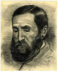 Grabados De Calidad Del Museo Hombre con barba negra de Theodore Clement  Steele (1847-1926, United States)