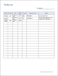 Free To Do List Template For Excel Free To Do List List Template To Do List