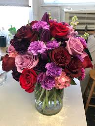 Maybe you would like to learn more about one of these? Lavender And Red Roses Purple Tulips Tucked In And Colored Carnations Purple Tulips Red Roses Carnations