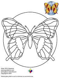Stained Glass Patterns For Free Glass Pattern 051 Stained Glass Butterfly Stained Glass Patterns Stained Glass Quilt