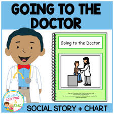 social story going to the doctor book medical board chart autism