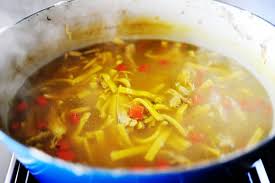 This Homemade Chicken And Noodles Recipe Is Thick And Hearty Recipe Homemade Chicken And Noodles Soup Recipes Chicken Noodle Chicken Noodle