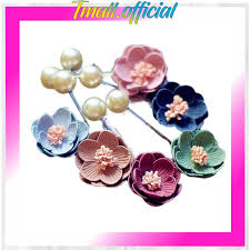Karena pada gambar bunga ada banyak sudut sempit yang tida bisa sembarangan dalam mewarnainya. Tmall A024 Bros Bunga Tusuk Korea Mutiara Cantik Simple Jilbab Tuspin Bros Import Murah Cod Shopee Indonesia