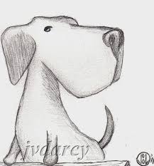 Axel Dog Labrador Retriever Original Small Pencil Cartoon Cartoon Drawings Animal Drawings Drawings