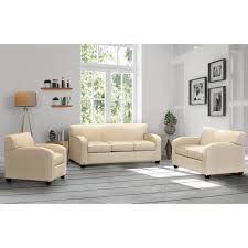 Are you dreaming of a comfy armchair for your. Hawthorn Cream Top Grain Leather Sofa Loveseat And Chair Set Overstock 29769282