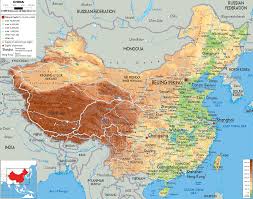 Tips on buying the best map for your needs. Physical Map Of China Ezilon Maps