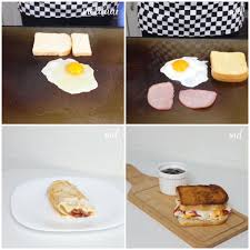 Korean Egg Toast With Meat Video In 2020 Delicious Desserts Food Breakfast Buffet