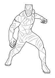 Each child, especially boys, wants to be a superhero and fight against evil. Marvel Black Panther Coloring Pages Yenilmezler Boyama Sayfalari Cizimler