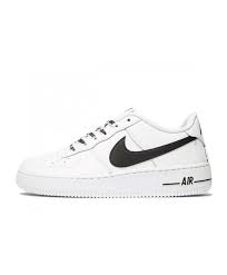 Nike Air Force 1 Low Junior White Black Traniers Cheap Sale