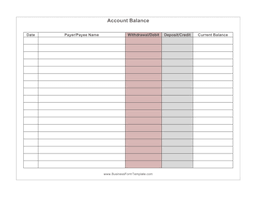 Balance Sheet Template Balance Sheet Accounting