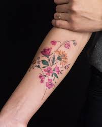 Lily and rose tattoos was upload by admin was on october 14, 2013. Violets Narcissus Rose Marigold And Lily By Rey Jasper Tattoogrid Net