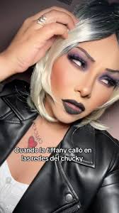 La tiffany bien enamorada del chucky ❤️🤣 #makeup, #tiffany,  #tiffanymakeup, #halloweenmakeup, #halloween , #gloriatrevi ,  #conlosojoscerrados @gloriatrevi