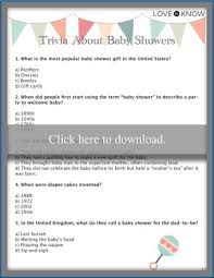 It's actually very easy if you've seen every movie (but you probably haven't). Printable Baby Trivia Games To Liven Up Any Shower Lovetoknow