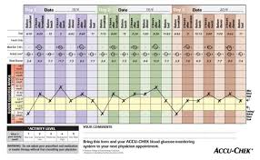 Accu Chek 360 View 3 Day Profiling Tool Blood Glucose