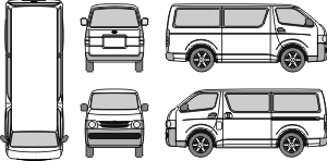 The hiace was launched in the united kingdom in 1983 and was based on the toyota space cruiser mpv. Mr Clipart