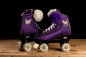 Quad roller skates were the first skates on the market and they were very popular before the breakthrough of inline skates. Epic Purple Butterfly Quad Roller Skate River Roll