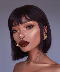 How Do You Guys Feel About A Black Bob With Bangs Or Moodhairinc Hai Thick Hair Styles Curly Hair Styles Naturally Bob With Bangs