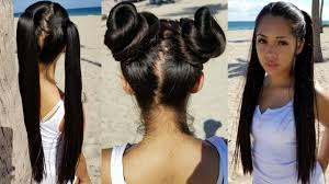 Long hairstyles for men look amazing and longer hair is something that should be treasured! Saray Long Hair Pigtail Bun Drop Youtube