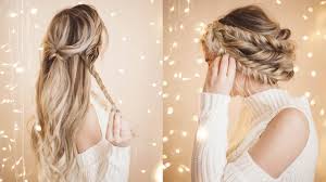 Consider wrapping a bun with a long braided strand of hair for an extra special touch. Braided Halo Hairstyle Easy Updo For Long Hair