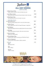 Please continue to order in app or online to assist with social distancing. Broadway Menu Menu For Broadway Radisson Blu Faridabad Delhi Ncr