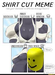 SHIRT CUT MEME INNER BOOB WINDOW UNDERBOOB FREE SPACE MY KING, LEXY'S A NEW  OpESS FOR IT TO @UT WANT IT TO @druzsea - iFunny Brazil