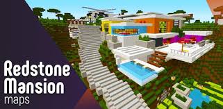 Now you have the opportunity to add modern houses for minecraft to your mcpe. Redstone Mansion Maps For Minecraft Pe On Windows Pc Download Free 3 1 2 Maps Modern Mansion Forminecraftpe