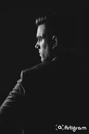 Black And White Male Model Pic 