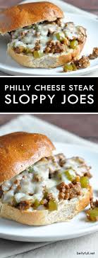 Add the ingredients (minus the cheese and buns) to the slow cooker and cook on low for 4 hours. Sloppy Joes With A Philly Cheese Steak Flair Quick Easy And Delicious Cooking Recipes Recipes Food